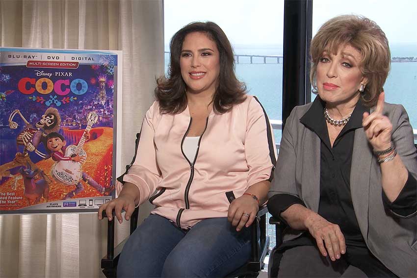 Interview Pixar s Coco Stars Angelica Vale and Angelica Maria